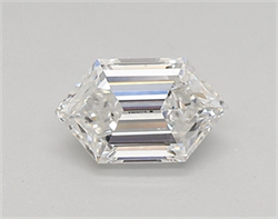 Picture of Lab Created Diamond 0.49 Carats, LONG HEXAGON with  Cut, E Color, vvs2 Clarity and Certified by IGI