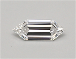 Picture of Lab Created Diamond 0.47 Carats, LONG HEXAGON with  Cut, D Color, vvs2 Clarity and Certified by IGI