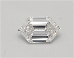 Picture of Lab Created Diamond 0.47 Carats, LONG HEXAGON with  Cut, D Color, vvs1 Clarity and Certified by IGI