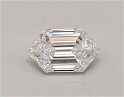 Picture of Lab Created Diamond 0.46 Carats, LONG HEXAGON with  Cut, D Color, vvs2 Clarity and Certified by IGI