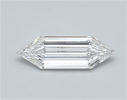 Picture of Lab Created Diamond 0.46 Carats, LONG HEXAGON with  Cut, E Color, vvs1 Clarity and Certified by IGI