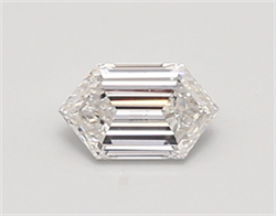 Picture of Lab Created Diamond 0.46 Carats, LONG HEXAGON with  Cut, E Color, vvs1 Clarity and Certified by IGI