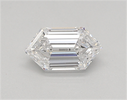 Picture of Lab Created Diamond 0.46 Carats, LONG HEXAGON with  Cut, D Color, vs1 Clarity and Certified by IGI
