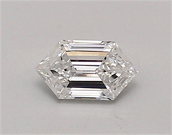 Picture of Lab Created Diamond 0.45 Carats, LONG HEXAGON with  Cut, D Color, vvs2 Clarity and Certified by IGI