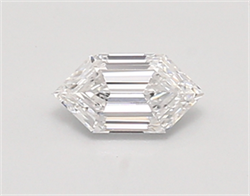 Picture of Lab Created Diamond 0.45 Carats, LONG HEXAGON with  Cut, D Color, vvs1 Clarity and Certified by IGI