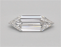 Picture of Lab Created Diamond 0.44 Carats, LONG HEXAGON with  Cut, E Color, vvs2 Clarity and Certified by IGI