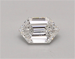 Picture of Lab Created Diamond 0.42 Carats, LONG HEXAGON with  Cut, D Color, vvs1 Clarity and Certified by IGI