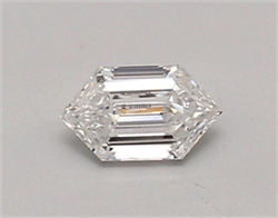 Picture of Lab Created Diamond 0.41 Carats, LONG HEXAGON with  Cut, E Color, vvs2 Clarity and Certified by IGI