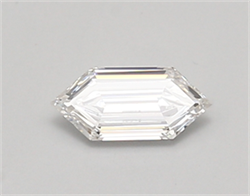 Picture of Lab Created Diamond 0.40 Carats, LONG HEXAGON with  Cut, E Color, vvs1 Clarity and Certified by IGI