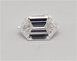 Picture of Lab Created Diamond 0.40 Carats, LONG HEXAGON with  Cut, D Color, vvs1 Clarity and Certified by IGI