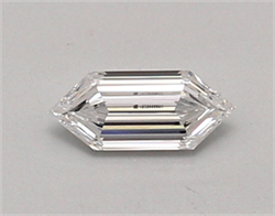 Picture of Lab Created Diamond 0.39 Carats, LONG HEXAGON with  Cut, D Color, vvs2 Clarity and Certified by IGI