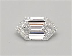 Picture of Lab Created Diamond 0.39 Carats, LONG HEXAGON with  Cut, D Color, vvs2 Clarity and Certified by IGI