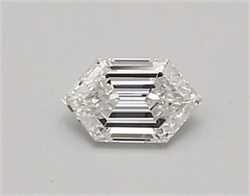 Picture of Lab Created Diamond 0.39 Carats, LONG HEXAGON with  Cut, E Color, vvs2 Clarity and Certified by IGI