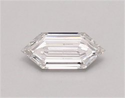 Picture of Lab Created Diamond 0.39 Carats, LONG HEXAGON with  Cut, F Color, vs1 Clarity and Certified by IGI