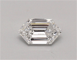 Picture of Lab Created Diamond 0.38 Carats, LONG HEXAGON with  Cut, D Color, vvs2 Clarity and Certified by IGI