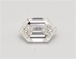 Picture of Lab Created Diamond 0.37 Carats, LONG HEXAGON with  Cut, F Color, vvs1 Clarity and Certified by IGI