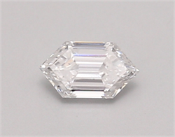 Picture of Lab Created Diamond 0.37 Carats, LONG HEXAGON with  Cut, D Color, vvs1 Clarity and Certified by IGI