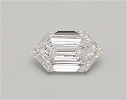 Picture of Lab Created Diamond 0.35 Carats, LONG HEXAGON with  Cut, D Color, vs1 Clarity and Certified by IGI