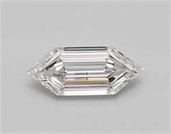 Picture of Lab Created Diamond 0.35 Carats, LONG HEXAGON with  Cut, E Color, vvs2 Clarity and Certified by IGI