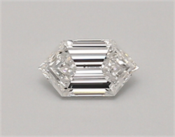 Picture of Lab Created Diamond 0.34 Carats, LONG HEXAGON with  Cut, D Color, vvs1 Clarity and Certified by IGI