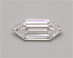 Picture of Lab Created Diamond 0.34 Carats, LONG HEXAGON with  Cut, E Color, vvs1 Clarity and Certified by IGI