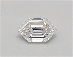 Picture of Lab Created Diamond 0.34 Carats, LONG HEXAGON with  Cut, E Color, vvs2 Clarity and Certified by IGI