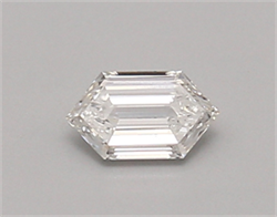 Picture of Lab Created Diamond 0.33 Carats, LONG HEXAGON with  Cut, E Color, vvs1 Clarity and Certified by IGI