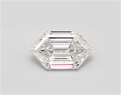 Picture of Lab Created Diamond 0.32 Carats, LONG HEXAGON with  Cut, E Color, vs1 Clarity and Certified by IGI