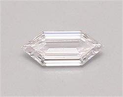 Picture of Lab Created Diamond 0.32 Carats, LONG HEXAGON with  Cut, D Color, vvs2 Clarity and Certified by IGI