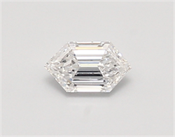 Picture of Lab Created Diamond 0.31 Carats, LONG HEXAGON with  Cut, D Color, vvs2 Clarity and Certified by IGI