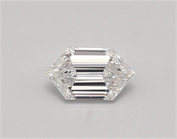 Picture of Lab Created Diamond 0.31 Carats, LONG HEXAGON with  Cut, D Color, vvs2 Clarity and Certified by IGI