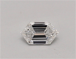 Picture of Lab Created Diamond 0.30 Carats, LONG HEXAGON with  Cut, D Color, vvs2 Clarity and Certified by IGI