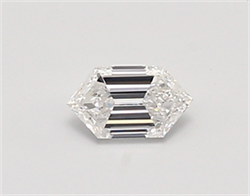 Picture of Lab Created Diamond 0.30 Carats, LONG HEXAGON with  Cut, D Color, vvs2 Clarity and Certified by IGI