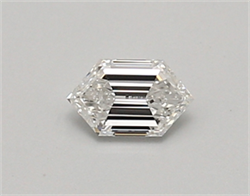 Picture of Lab Created Diamond 0.30 Carats, LONG HEXAGON with  Cut, E Color, vvs2 Clarity and Certified by IGI