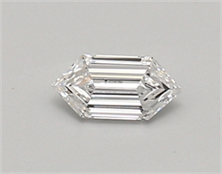 Picture of Lab Created Diamond 0.30 Carats, LONG HEXAGON with  Cut, D Color, vvs1 Clarity and Certified by IGI