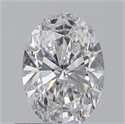 0.50 Carats, Oval D Color, VVS1 Clarity and Certified by GIA