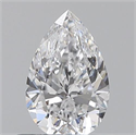 0.50 quilates, De pera , Color D, claridad VS2 y certificado por GIA
