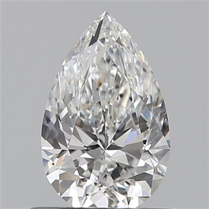 Picture of 0.60 Carats, Pear F Color, SI1 Clarity and Certified by GIA