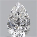0.52 Carats, Pear E Color, VVS2 Clarity and Certified by GIA