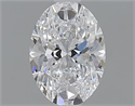 0.60 quilates, Ovalado , Color D, claridad SI2 y certificado por GIA