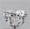 0.50 Carats, Heart E Color, VS2 Clarity and Certified by GIA