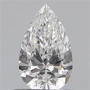 Picture of 0.50 Carats, Pear E Color, SI1 Clarity and Certified by GIA