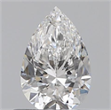 0.50 Carats, Pear E Color, SI1 Clarity and Certified by GIA