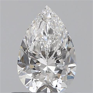 Picture of 0.50 Carats, Pear E Color, SI1 Clarity and Certified by GIA