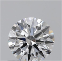 0.47 Carats, Round with Excellent Cut, D Color, VS2 Clarity and Certified by GIA