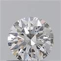 0.50 Carats, Round with Excellent Cut, D Color, VS2 Clarity and Certified by GIA