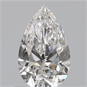 0.52 Carats, Pear H Color, VVS2 Clarity and Certified by GIA
