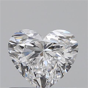 Picture of 0.50 Carats, Heart D Color, VVS2 Clarity and Certified by GIA
