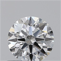 0.50 quilates, Redondo Ideal, Color E, claridad VS2 y certificado por GIA