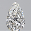0.70 quilates, De pera , Color G, claridad SI1 y certificado por GIA